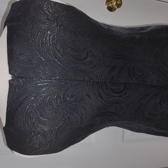 💜VINTAGE💜 EVAN PICONE Brocade One Shoulder Sheath Dress - Picture 14 of 16